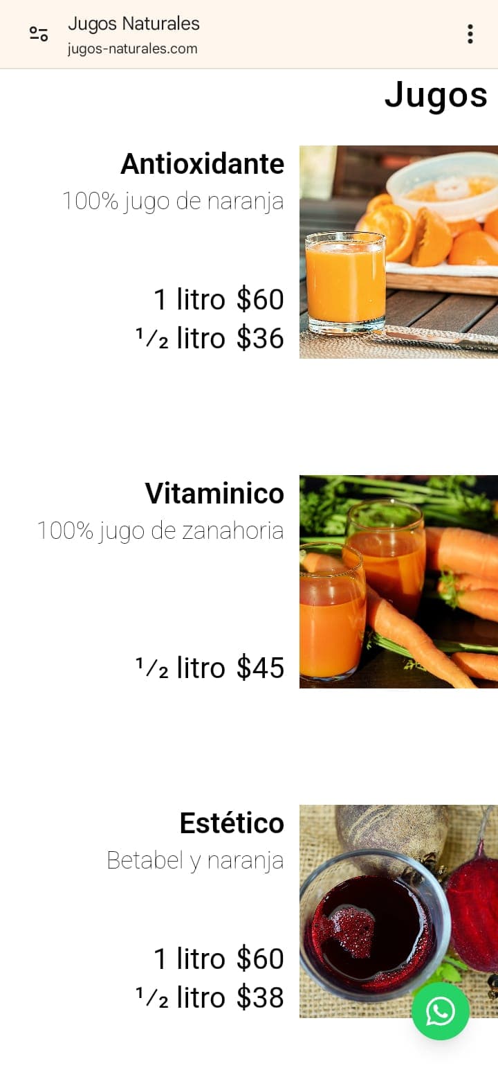 Foto del sitio jugos-naturales.com